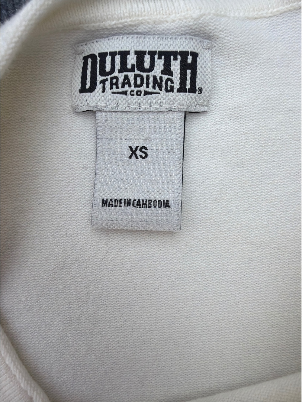 Duluth Trading Women's XS White Blue Striped Crew Neck Sweater - Picture 7 of 8